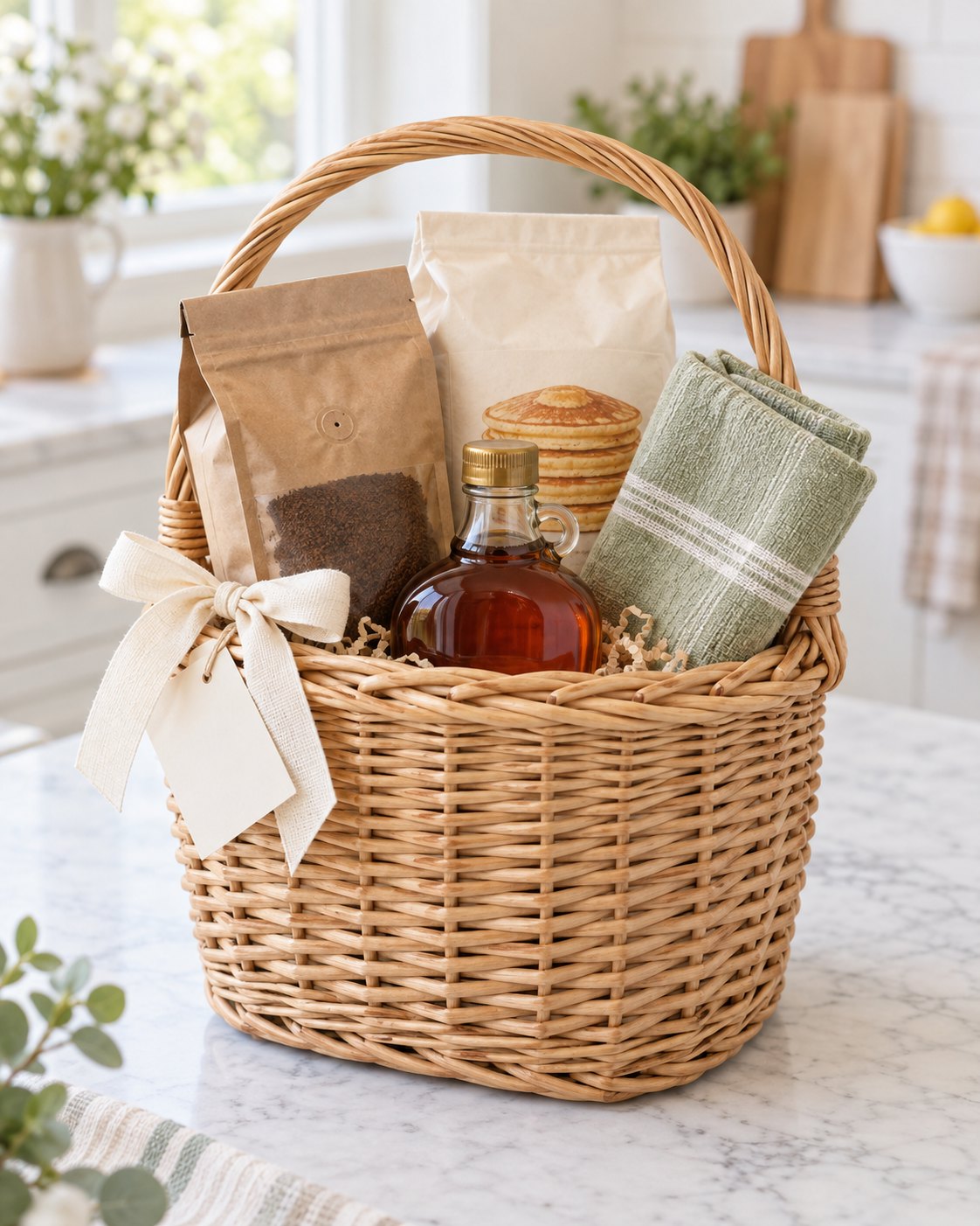 Gift baskets handmade by Willow & Ribbon Gifts